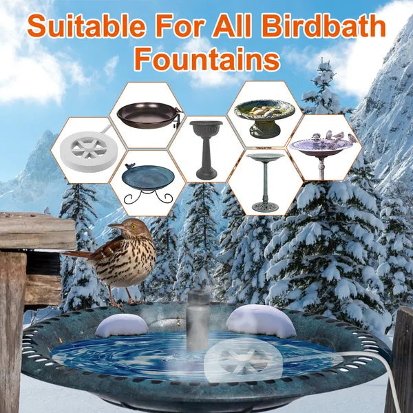 Powerful 70W Bird Bath Heater Outdoor Winter Deicer Waterproof
