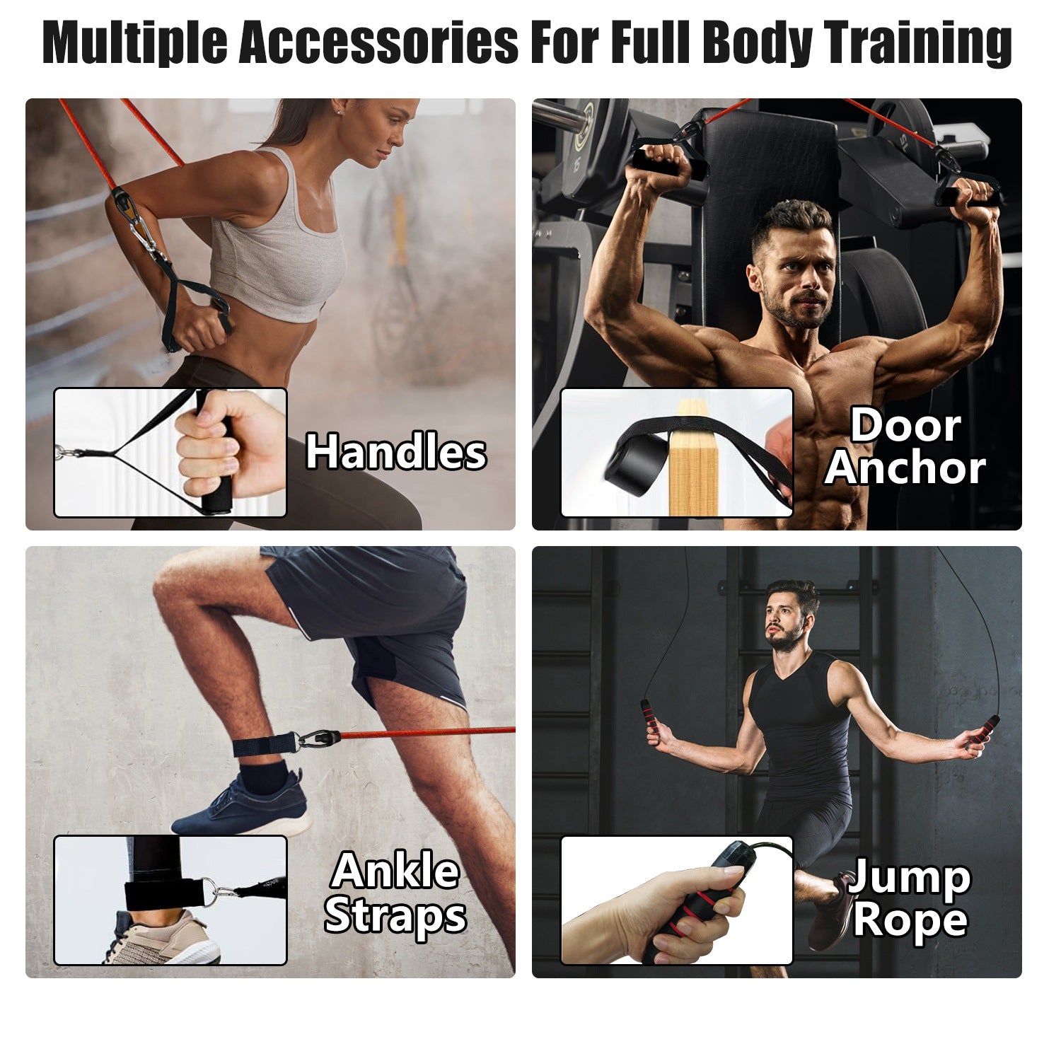 Push Up Board Home Gym Equipment & 15 Fitness Accessories for Full Body Workout