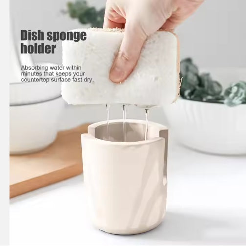 Diatom Mud Sponge Holder Sink Caddy for Kitchen & Bathroom