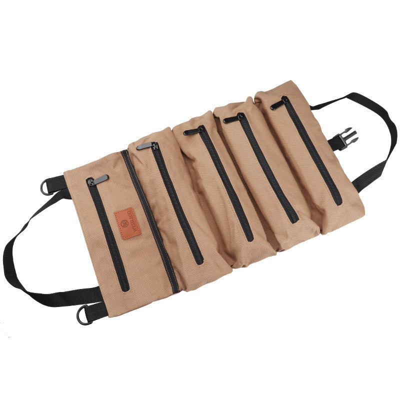 Car Canvas Tool Hanging Storage Bag Electrician Hardware Organizer