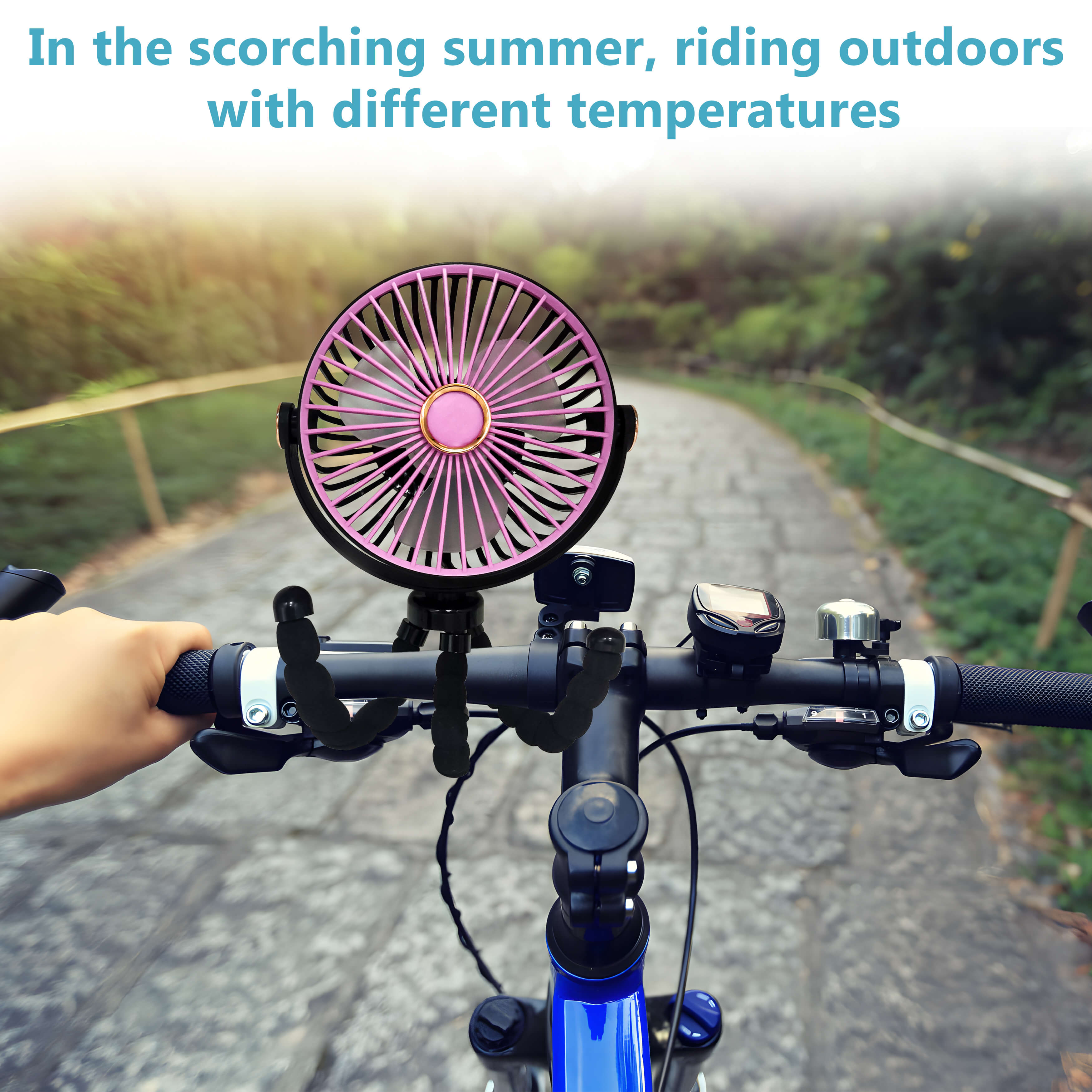 Powerful Camping Fan with LED Lantern Portable Rechargeable