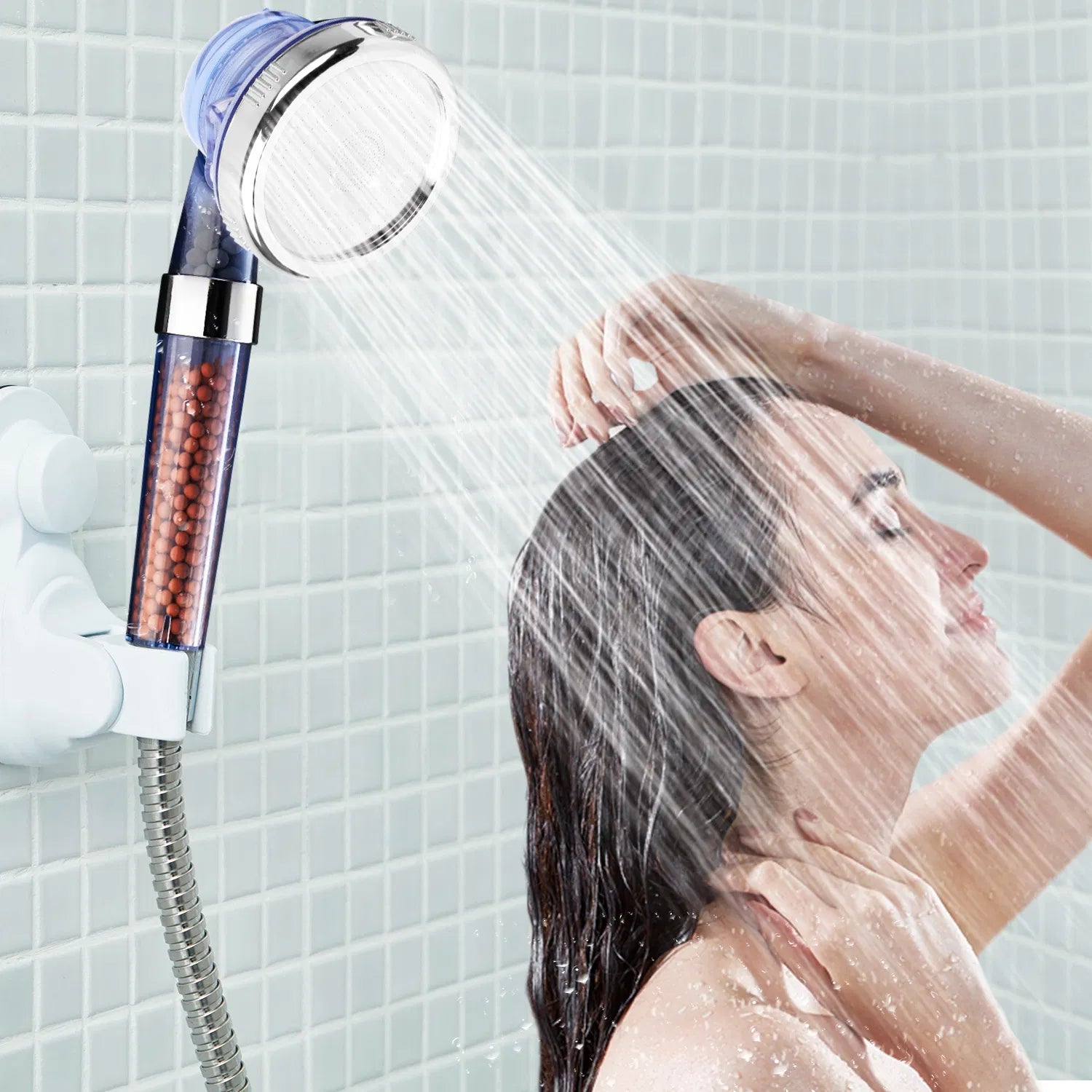 High Pressure Ionic Filter Shower Head 3 Mode Handheld