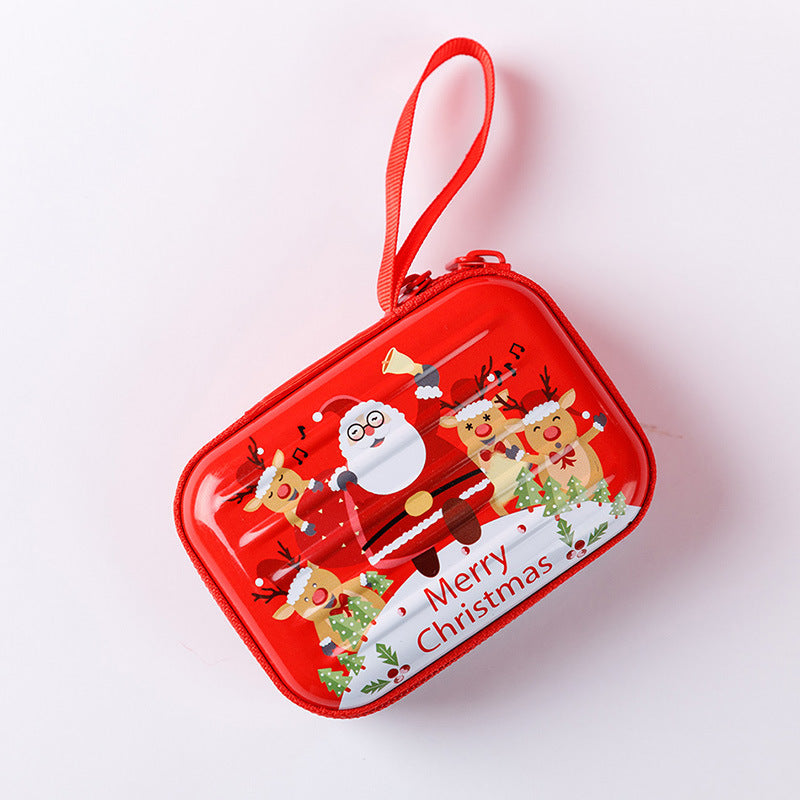 Tinplate Coin Purse Metal Mini Wallet Compact Storage Case for Coins and Keys