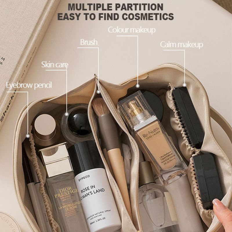 Travel Cosmetic Bag Large Capacity Multifunction Makeup Organizer Case