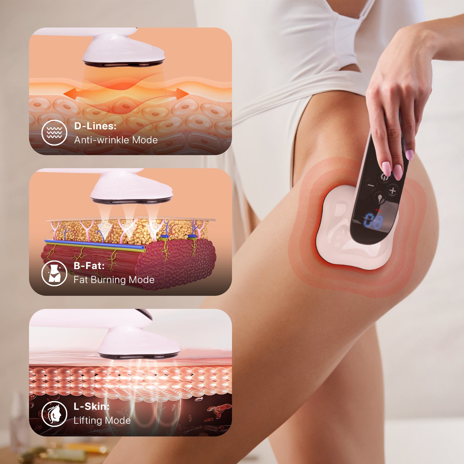 Fat Slimming Device for Body Shaping and Toning