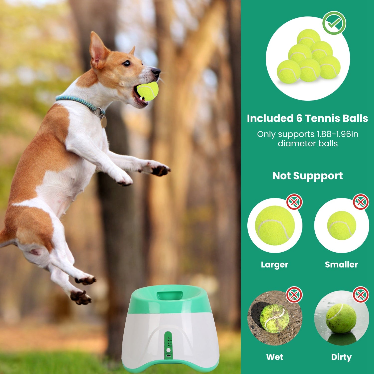 Premium Automatic Dog Ball Launcher with Adjustable Distance