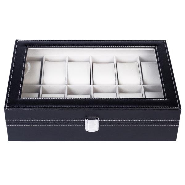 12 Slot High-End Watch Storage Box Luxury Organizer Case