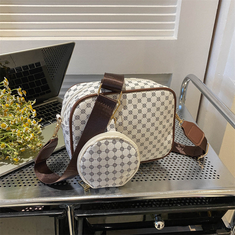 Vintage Pattern Crossbody Bag for Women Small Shell Shoulder Handbag