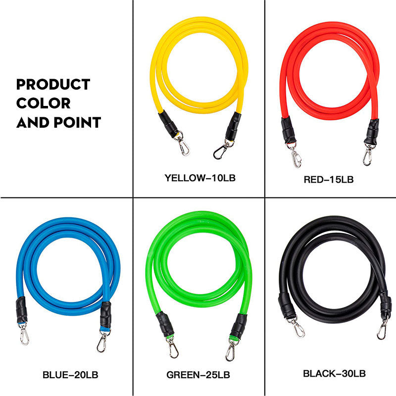 Pull Rope Elastic Training Set for Full Body Strength & Fitness Workout