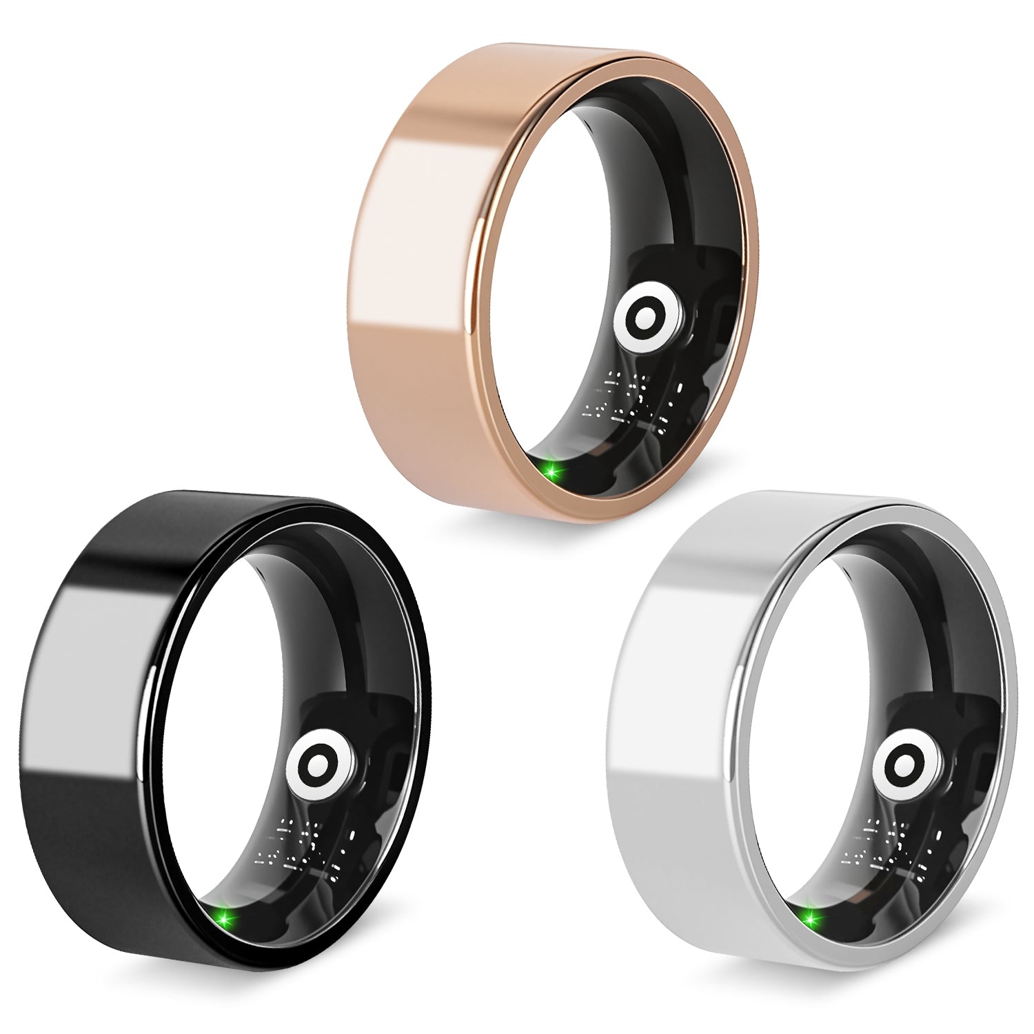 Smart Ring Health Tracker with Sleep, HRV & 7-Day Battery for iOS Android