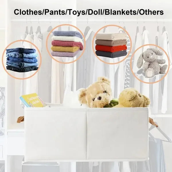 Portable Foldable Clothes Storage Box with Clear Window
