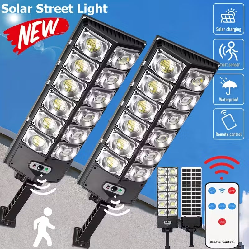 800W Solar Street Light 80000LM Waterproof LED Outdoor Lamp