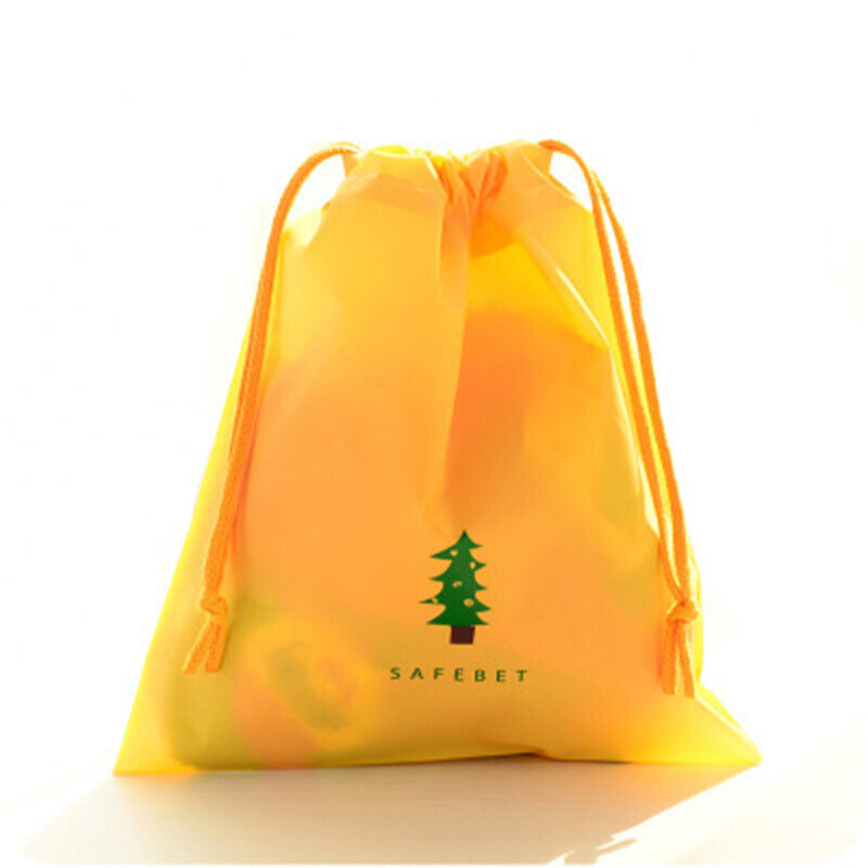 Animal Print Large Capacity Drawstring Cosmetic Storage Bag for Travel Use