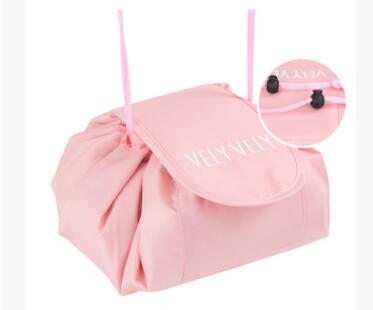 Animal Print Large Capacity Drawstring Cosmetic Storage Bag for Travel Use