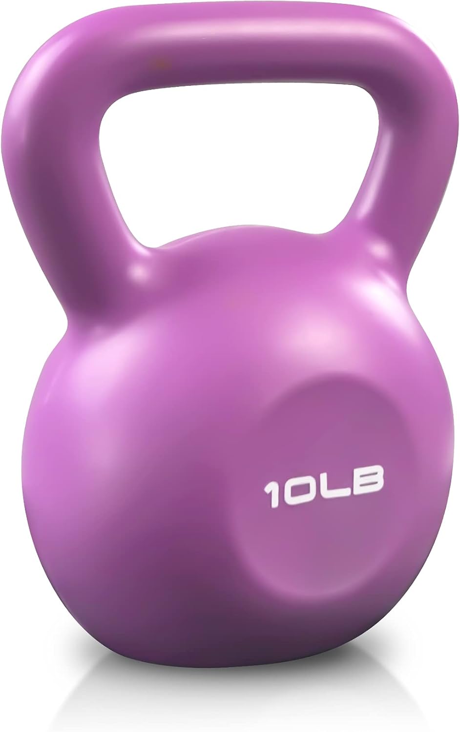 10lbs Kettlebell Weight Set Vinyl Coated for Women Home Workout with Wide Handle