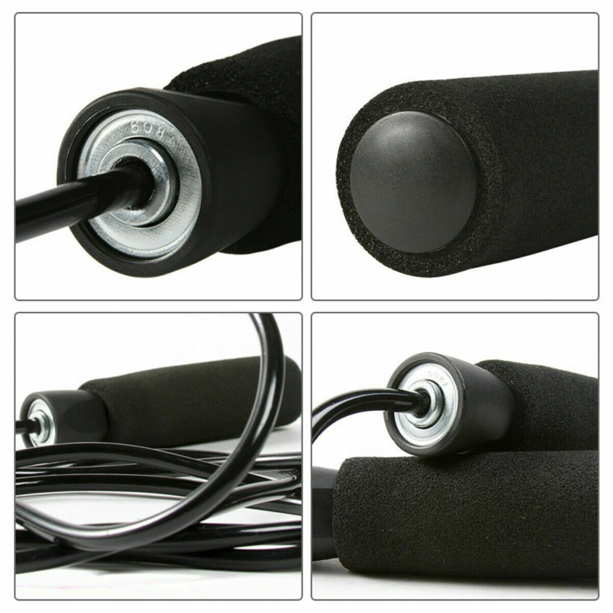 Adjustable Speed Skipping Rope with Tangle-Free Boxing & Fitness Jump Rope