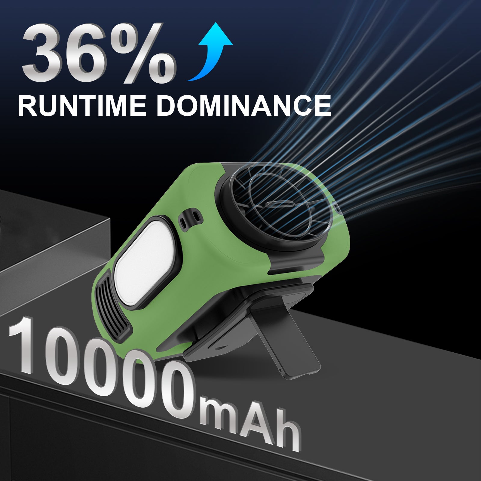 Powerful Portable Waist Fan Rechargeable Clip Cooling Fan