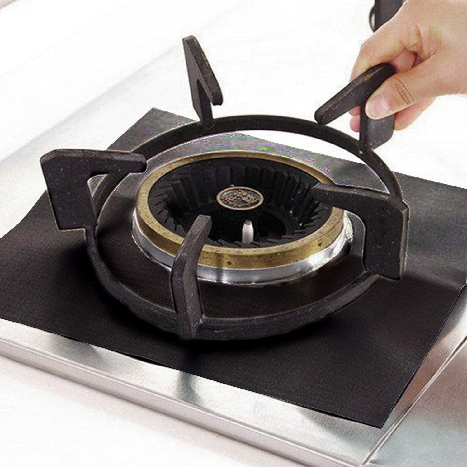 4-Pack Nonstick Stovetop Burner Protector Liners Reusable