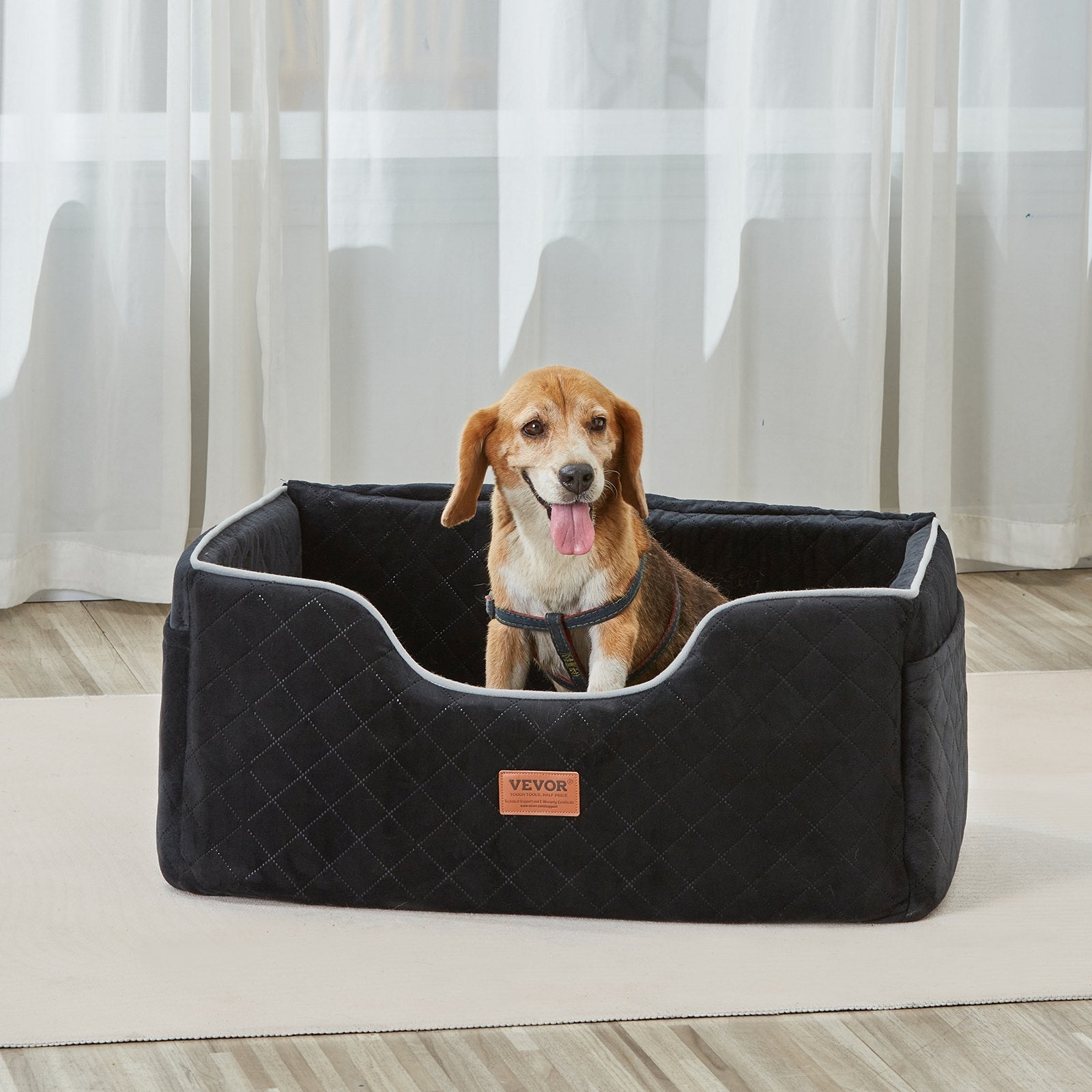 Dog Booster Car Seat for Medium to Large Dogs up to 55 lbs