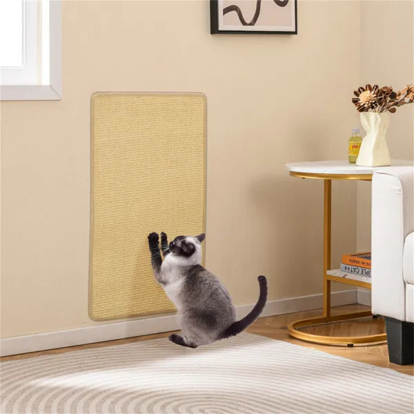 Natural Sisal Cat Scratching Mat Set – Anti-Slip Scratch Pads for Indoor Cats