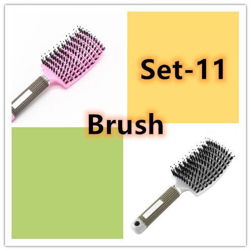 Bristle & Nylon Hair Brush for Detangling and Scalp Massage