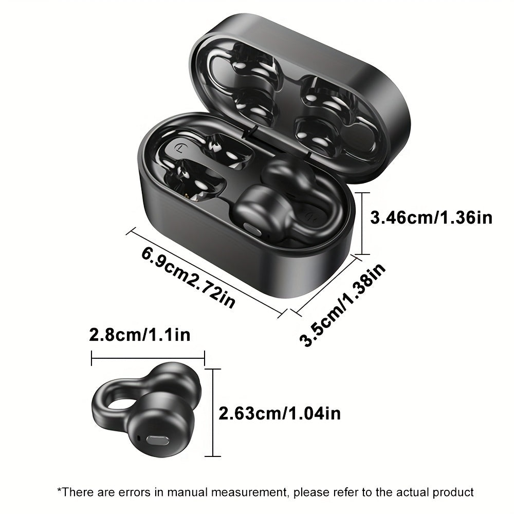 Open Ear Wireless Clip Earbuds with Long Battery Sports Fit