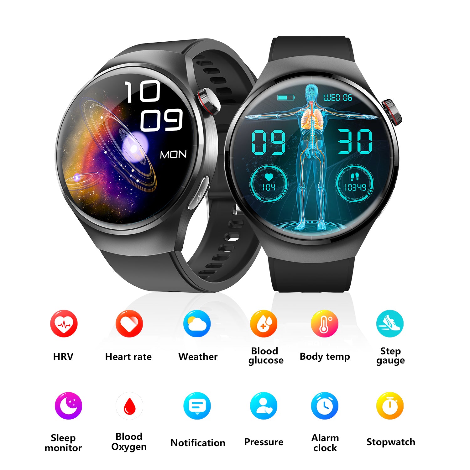 Fashion Smartwatch with Bluetooth Call, Health Tracking & IP67 Waterproof