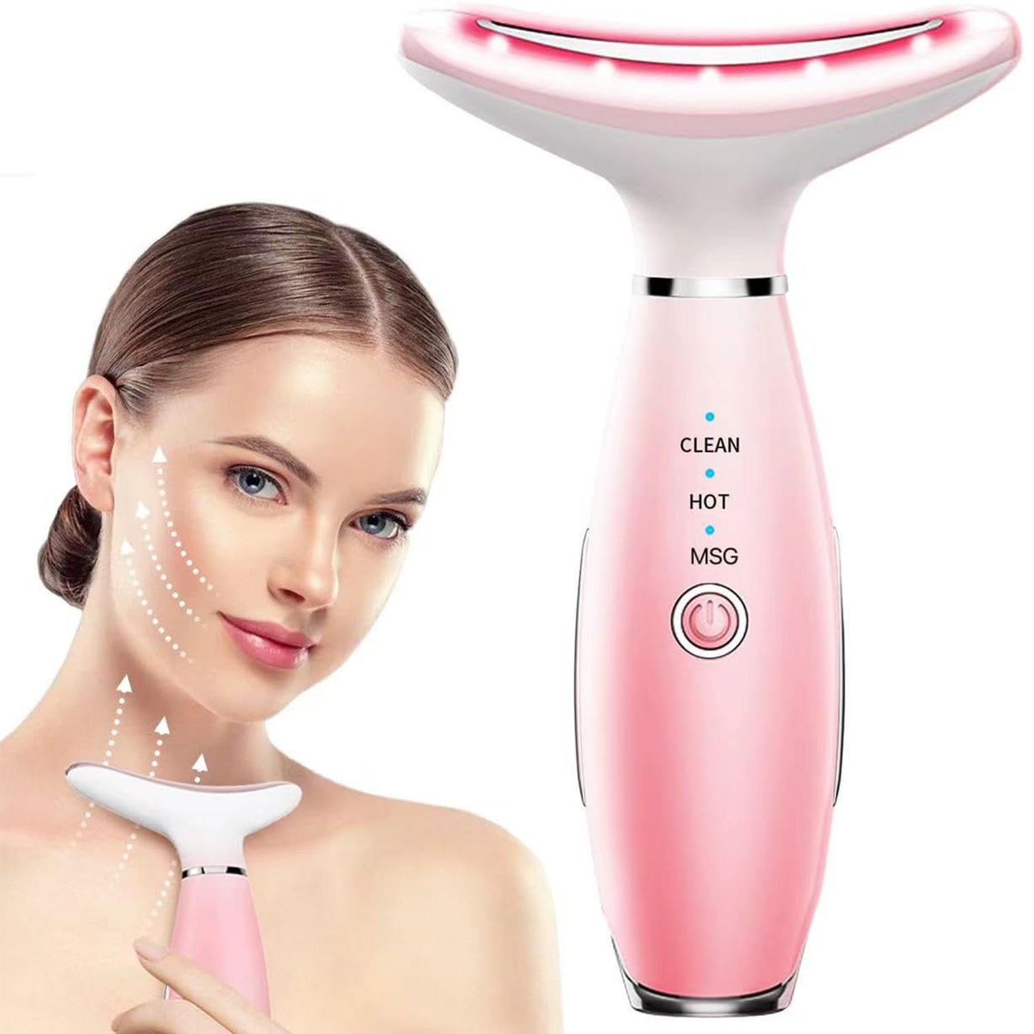 Advanced 3-in-1 Face Massager with Heat & Vibration Therapy