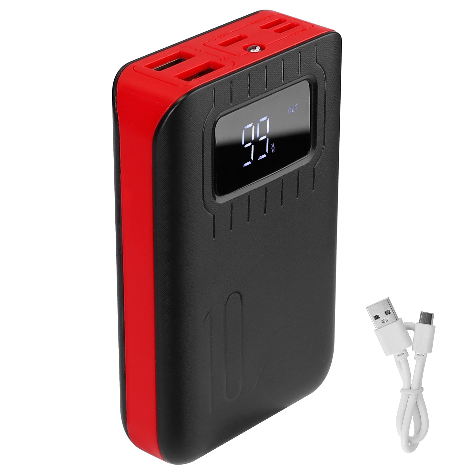 10000mAh Portable Power Bank Dual USB LCD Charger