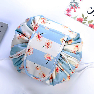 Animal Print Large Capacity Drawstring Cosmetic Storage Bag for Travel Use