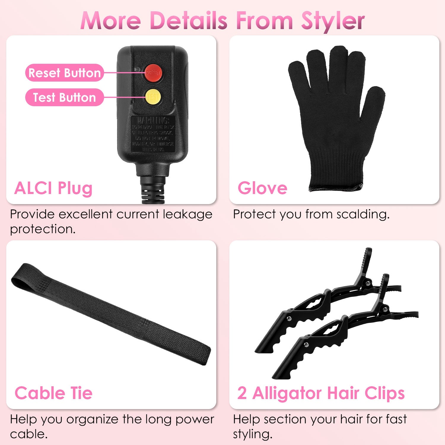 Professional 5-in-1 Hot Air Styler for Curling & Volumizing
