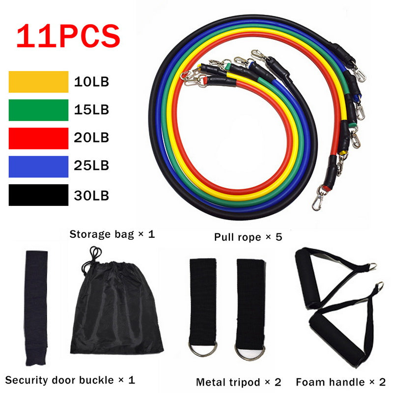 Fitness Rally Elastic Rope Resistance Band for Strength Training & Full Body Workout