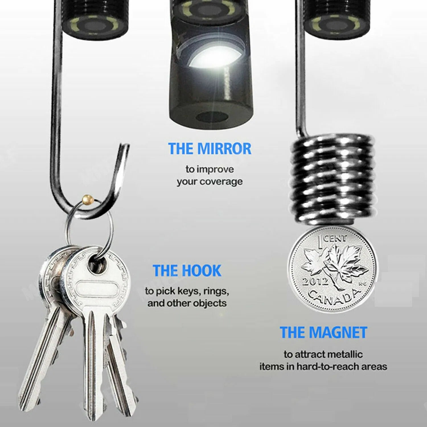 USB Endoscope Camera 5M Cable 6LED Borescope for Android
