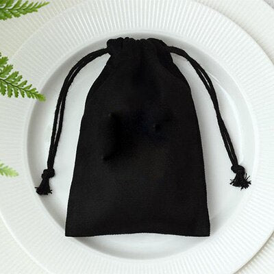 Luxury Flannel Drawstring Jewelry & Accessories Storage Pouch
