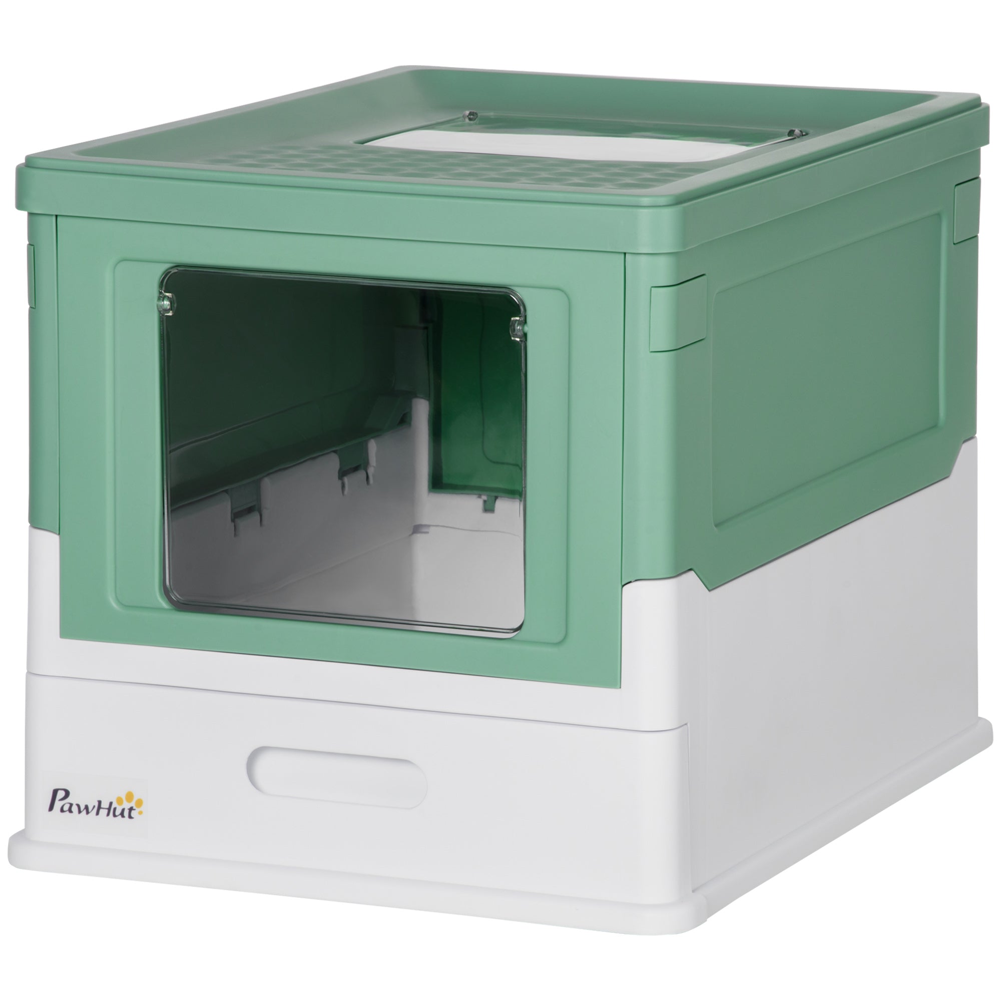 Premium Enclosed Cat Litter Box Front Entry Top Exit Design