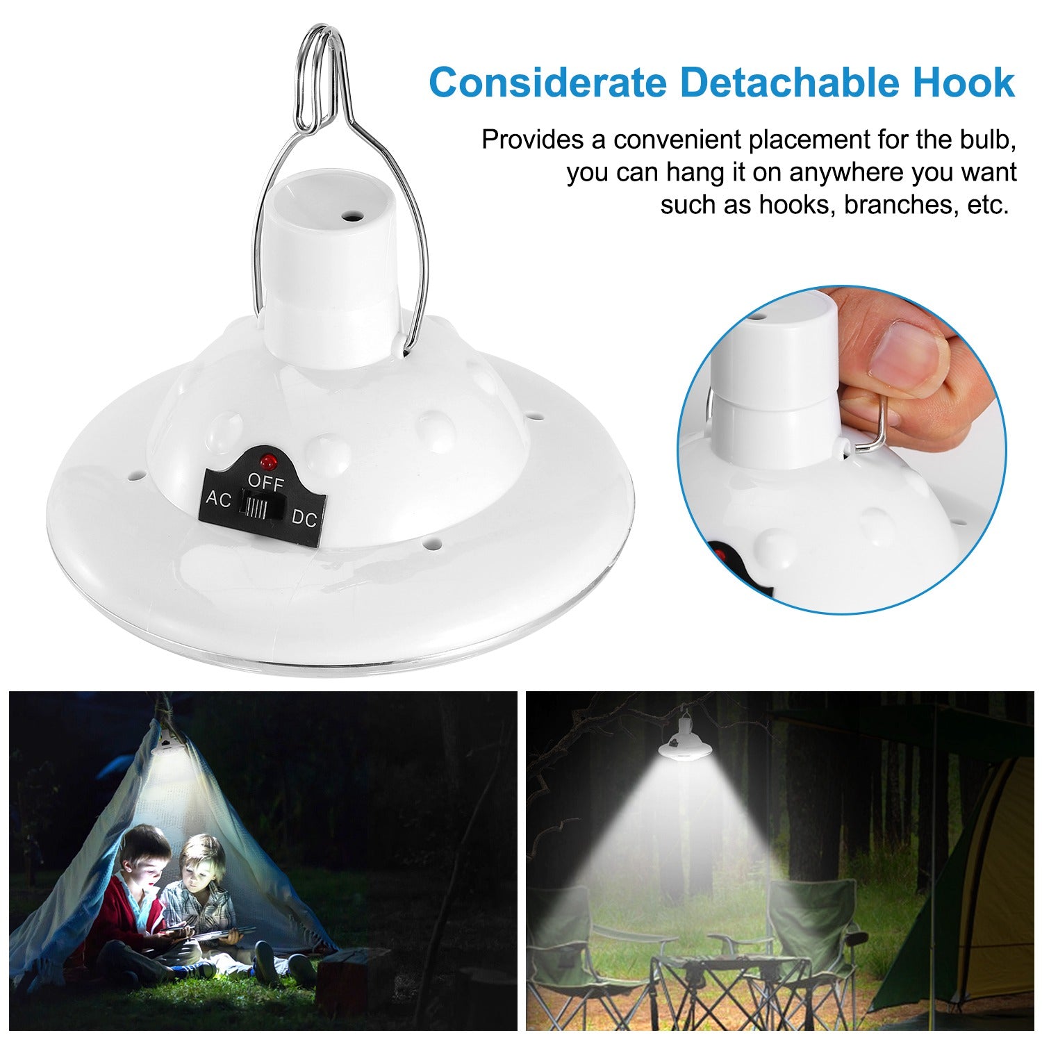 High Power Solar Camping Lantern Remote Control Waterproof Light