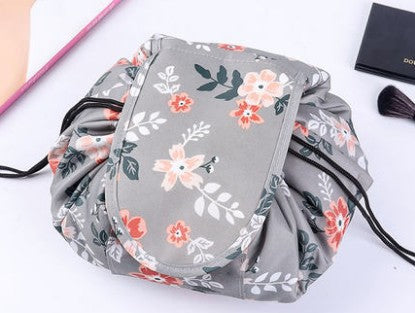 Animal Print Large Capacity Drawstring Cosmetic Storage Bag for Travel Use
