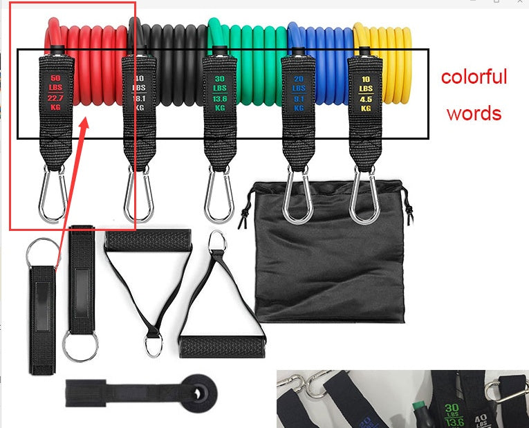 Fitness Rally Elastic Rope Resistance Band for Strength Training & Full Body Workout