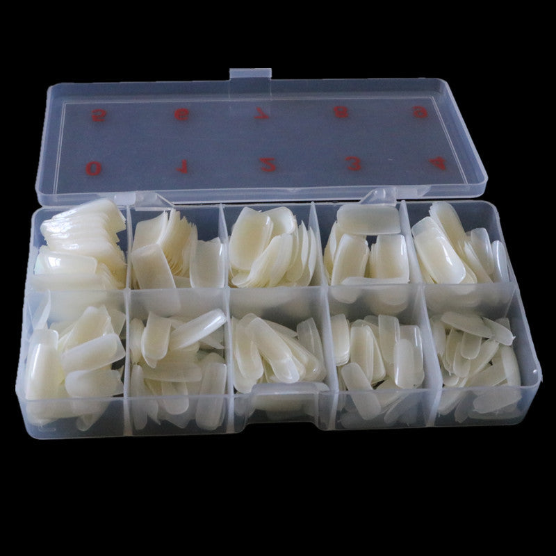 500PCS Transparent Fake Nail Tips Full Cover and Half Cover French Nails