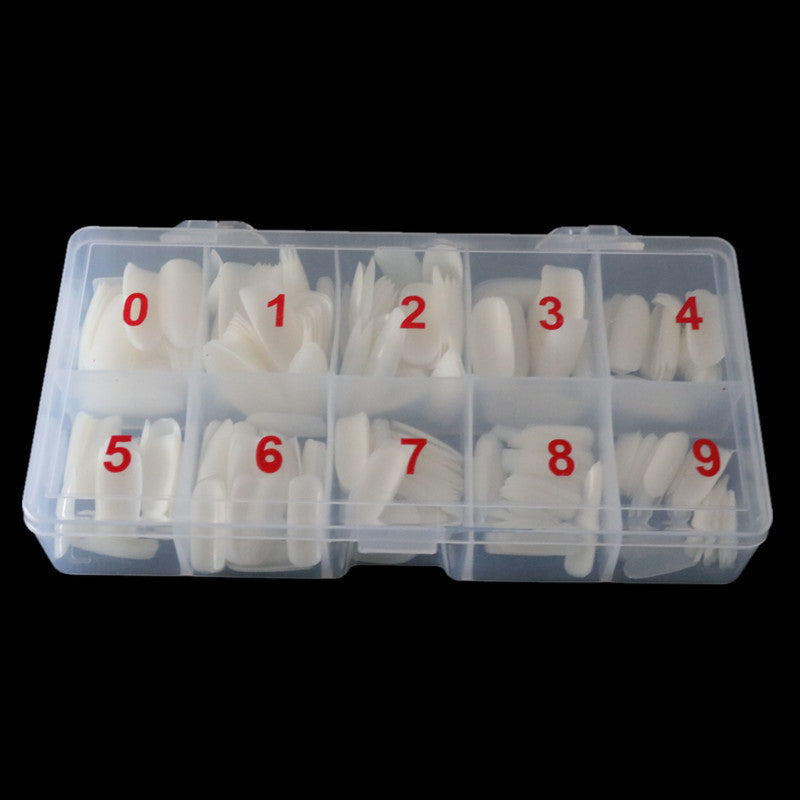 500PCS Transparent Fake Nail Tips Full Cover and Half Cover French Nails