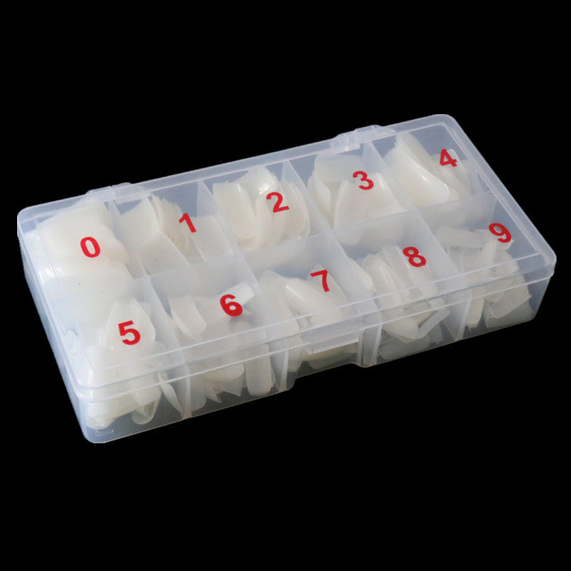 500PCS Transparent Fake Nail Tips Full Cover and Half Cover French Nails