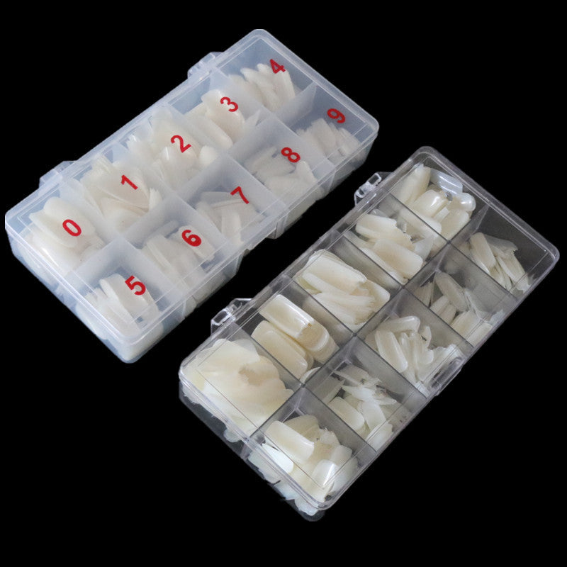 500PCS Transparent Fake Nail Tips Full Cover and Half Cover French Nails