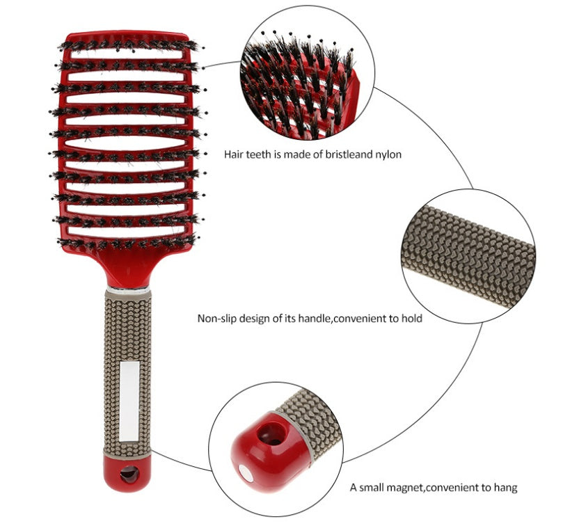 Bristle & Nylon Hair Brush for Detangling and Scalp Massage
