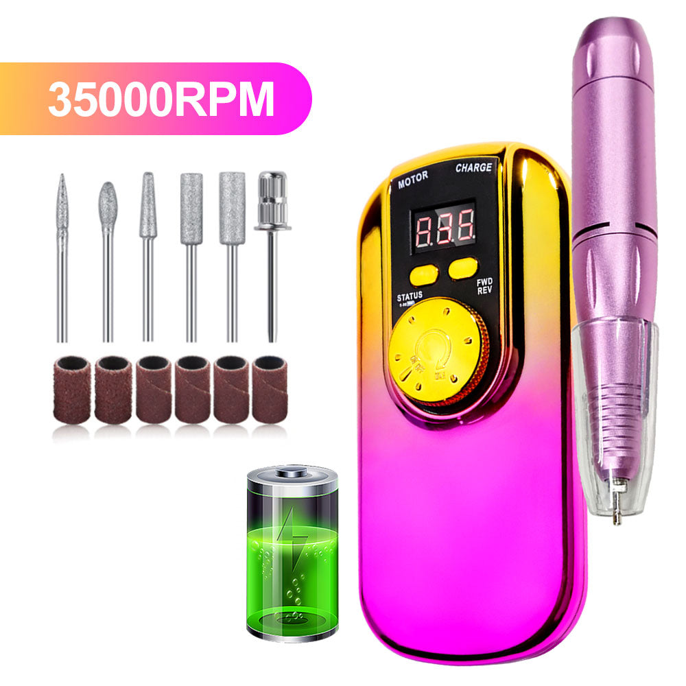35000 RPM Cordless Rechargeable Nail Drill
