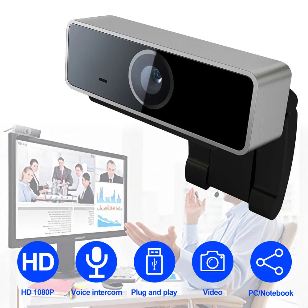 FHD 1080P Webcam USB Computer Camera with Microphone