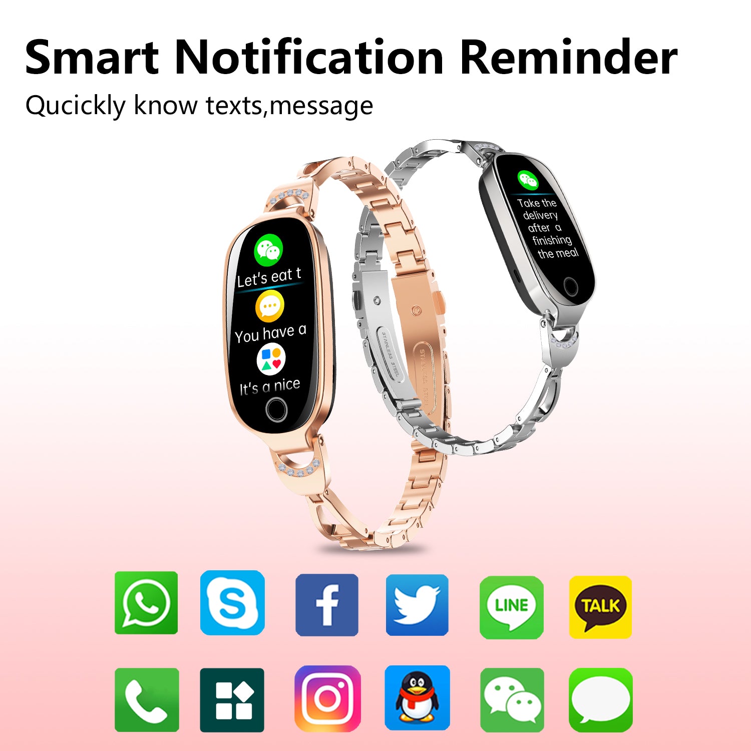 Smartwatch for Women with Health Tracking & iOS Android Support