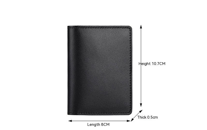 Ultra Thin Cowhide Card Holder for Men and Women Slim Minimal Wallet