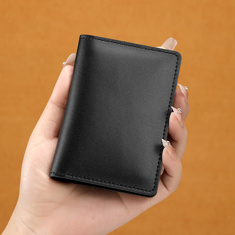 Ultra Thin Cowhide Card Holder for Men and Women Slim Minimal Wallet