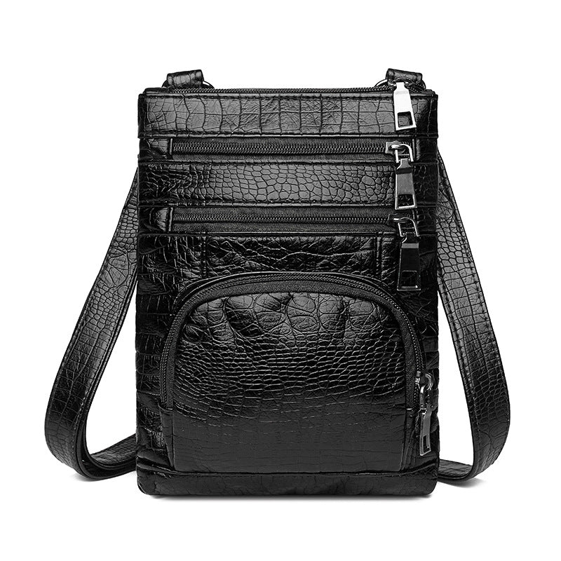 Women Retro Soft Leather Shoulder Messenger Bag for Daily Casual Use