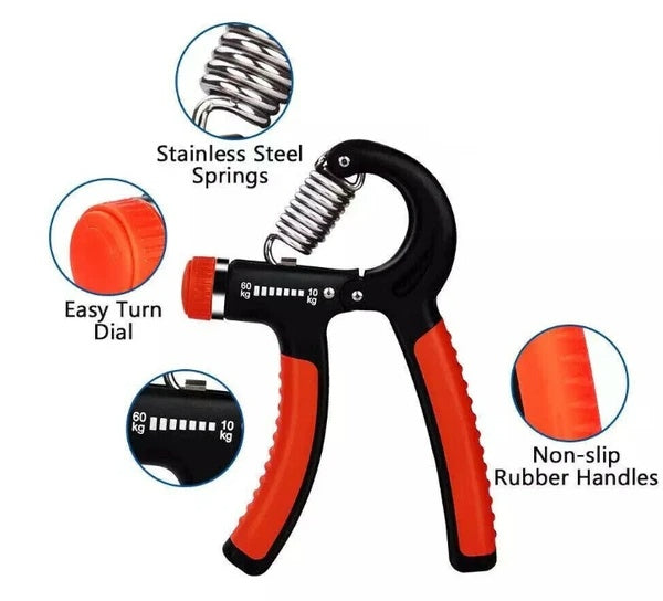 Adjustable Power Gripper for Gym, Forearm & Wrist Strength Trainer